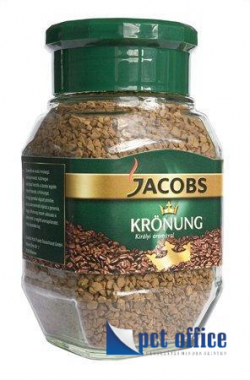 Instant kávé, 100 g, üveges, JACOBS Krönung