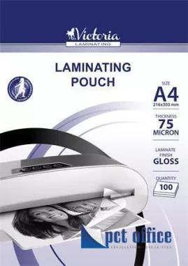 Lamináló fólia A4 75 mikronos Victoria