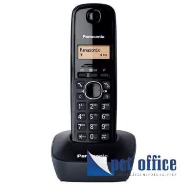 Telefon, vezeték nélküli, PANASONIC KX-TG1611HGH, szürke
