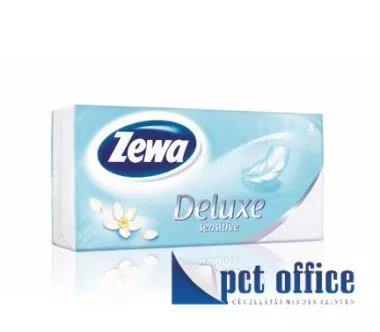 Papír Zsebkendő 3 rétegű 90 db-os Zewa Deluxe Sensitive/Water Lily