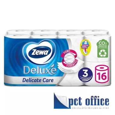 Wc papír 16 tekercses 3 rétegű Zewa Deluxe Delicate Pure White