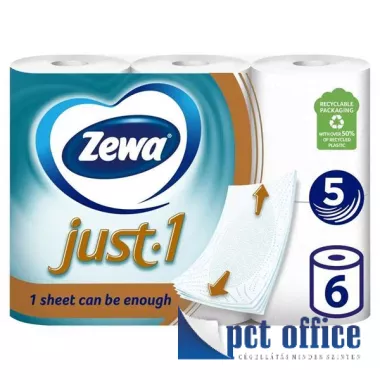 Wc papír 6 tekercses 5 rétegű Zewa Just