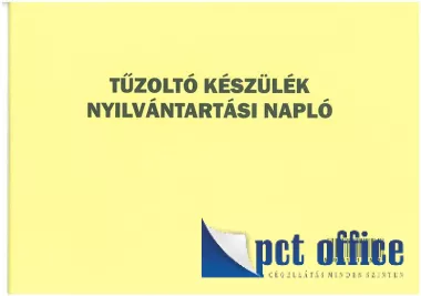 Nyilvántartási napló Tűzoltó Készülékekhez