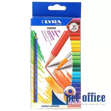 Színes Ceruza 12 db-os háromszögletű Aquarell Osiris Lyra