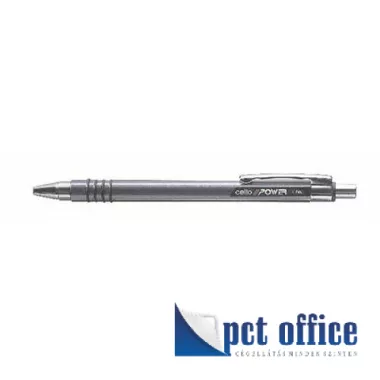 Golyóstoll nyomógombos Cello Power 0,4 mm kék