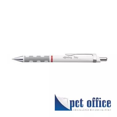Golyóstoll nyomógombos Rotring Tikky III 0,8 mm Fehér
