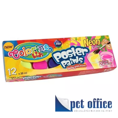 Tempera 12x20 ml Colorino Kids Neon