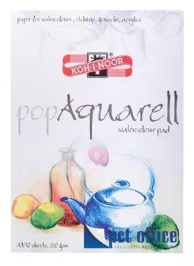 Vázlatfüzet A4 Aquarell 10 lap PopAquarell KOH-I-NOOR