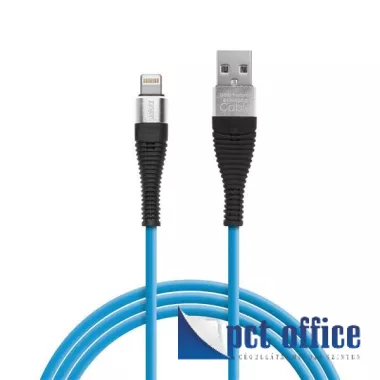 Adat és töltőkábel, 1 m Delight 2.0 USB Lightning (iPhone) , szilikonos bevonat, vegyes színekben