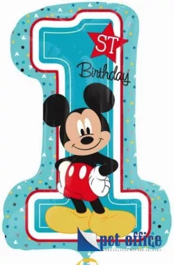 Lufi Fóliás Forma 48x71 cm Mickey Első Születésnap