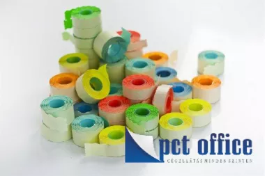 Árazószalag 22x12 mm Színes