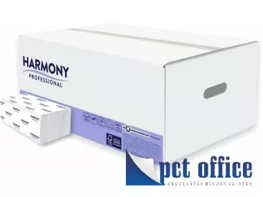 Kéztörlő V hajtogatott 2 rétegű fehér 24x23 cm Harmony Professional 1419 150 lapos
