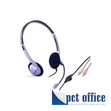 Fejhallgató, mikrofonnal, GENIUS HS-02B Headset