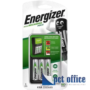 Tölthető elemtöltő, akkutöltő 5 db-os Energizer Maxi AA/AAA ceruza/mikro + 4x2000 mAh AA
