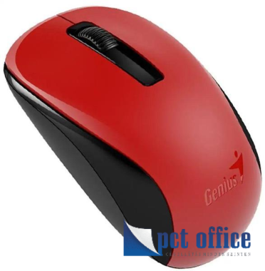 Egér, vezeték nélküli, optikai, normál méret, GENIUS NX-7005 piros