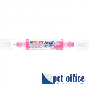 Akril marker Edding 5400 3D kétvégű 2-3 mm/ 5-10 mm Neon rózsaszín
