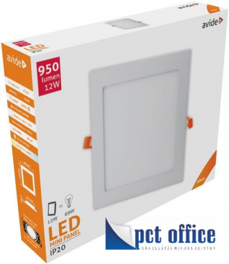 Álmennyezeti Lámpa LED panel IP20 Avide 12W 166x166 mm NW 4000K