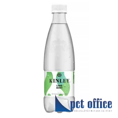Üdítőital, szénsavas, 0,5 l, KINLEY Lime-Menta