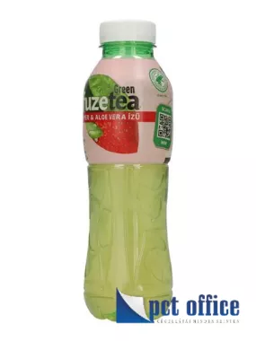 Üdítőital, szénsavmentes, 0,5 l, FuzeTea, eper-aloevera