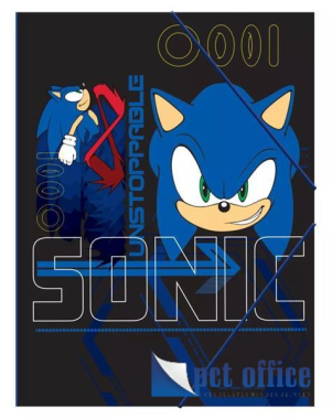 Gumipántos mappa A4 Sonic a sündisznó Go
