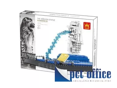 Építőkocka WANGE: 503 db-os Merlion szobor – Szingapúr