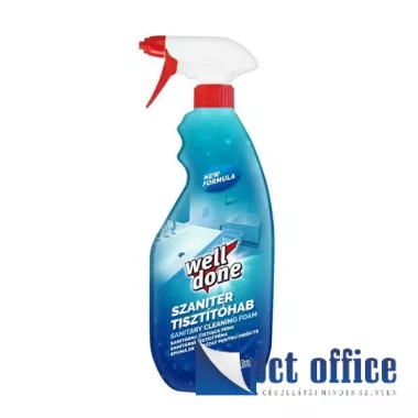 Szanitertisztító, Tisztítóhab 750 ml Well Done