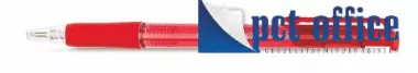 Golyóstoll nyomógombos 0,7 mm FLEXOFFICE EasyGrip, piros