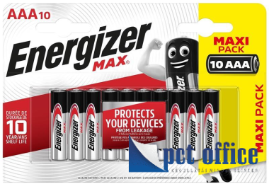 Elem, AAA mikro, 10 db, Energizer Max