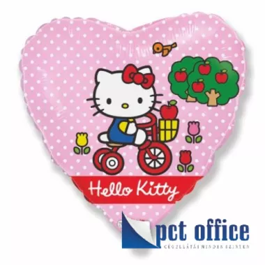Lufi Fóliás 18 inch-es Hello Kitty biciklis, szív