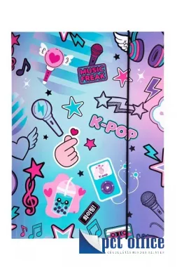 Gumipántos mappa A4 CoolPack K-Pop Démonvadászok Rainbow