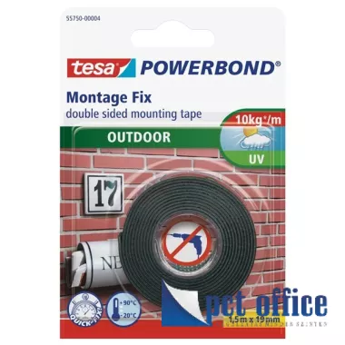 Ragasztószalag kétoldalas 19 mm x 1,5 m, TESA Powerbond