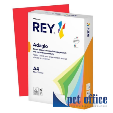 Másolópapír Color A4 80 gr Rey Adagio Intenzív Piros 22