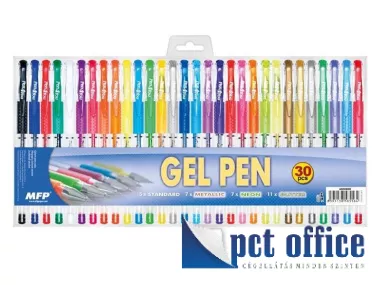 Zseléstoll készlet 30 db-os MFP (standard,metál,neon,glitter)